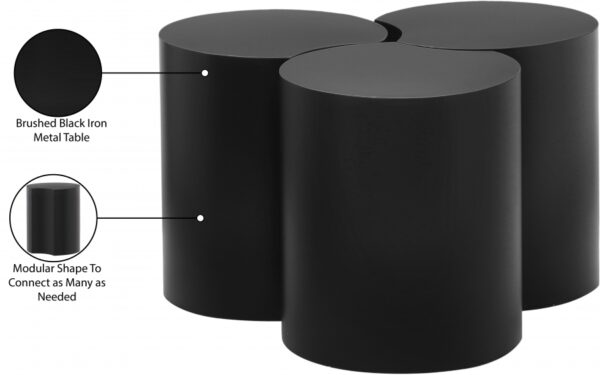 Dimple Iron Nesting 3pc. Modular Coffee Table