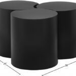 Dimple Iron Nesting 3pc. Modular Coffee Table