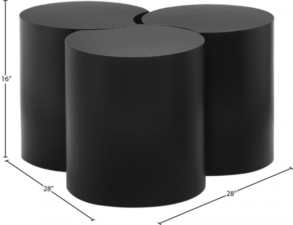 Dimple Iron Nesting 3pc. Modular Coffee Table