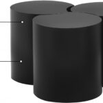 Dimple Iron Nesting 3pc. Modular Coffee Table