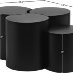 Dimple Iron Nesting 4pc. Modular Coffee Table