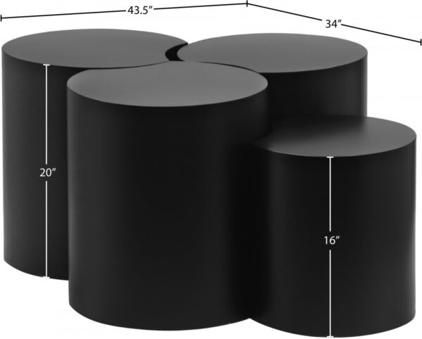 Dimple Iron Nesting 4pc. Modular Coffee Table