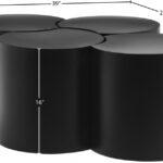 Dimple Iron Nesting 4pc. Modular Coffee Table