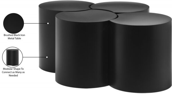 Dimple Iron Nesting 4pc. Modular Coffee Table