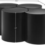 Dimple Iron Nesting 4pc. Modular Coffee Table