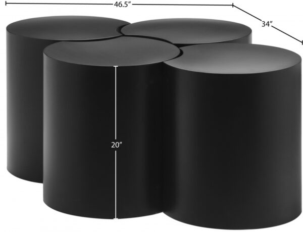 Dimple Iron Nesting 4pc. Modular Coffee Table