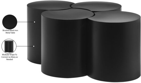 Dimple Iron Nesting 4pc. Modular Coffee Table