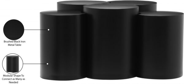 Dimple Iron Nesting 5pc. Modular Coffee Table