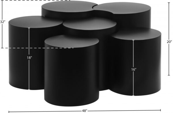 Dimple Iron Nesting 6pc. Modular Coffee Table
