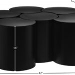 Dimple Iron Nesting 6pc. Modular Coffee Table