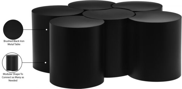 Dimple Iron Nesting 6pc. Modular Coffee Table