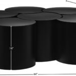 Dimple Iron Nesting 6pc. Modular Coffee Table