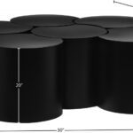 Dimple Iron Nesting 6pc. Modular Coffee Table