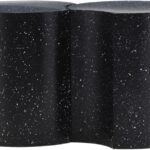 Dimple Terrazzo Pattern Iron Nesting 2pc. Modular End / Side Table