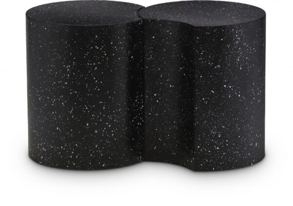 Dimple Terrazzo Pattern Iron Nesting 2pc. Modular End / Side Table
