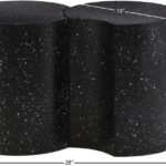 Dimple Terrazzo Pattern Iron Nesting 2pc. Modular End / Side Table