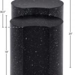 Dimple Terrazzo Pattern Iron Nesting 2pc. Modular End / Side Table