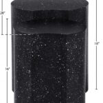 Dimple Terrazzo Pattern Iron Nesting 2pc. Modular End / Side Table