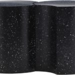 Dimple Terrazzo Pattern Iron Nesting 2pc. Modular End / Side Table