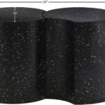 Dimple Terrazzo Pattern Iron Nesting 2pc. Modular End / Side Table