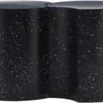 Dimple Terrazzo Pattern Iron Nesting 2pc. Modular End / Side Table
