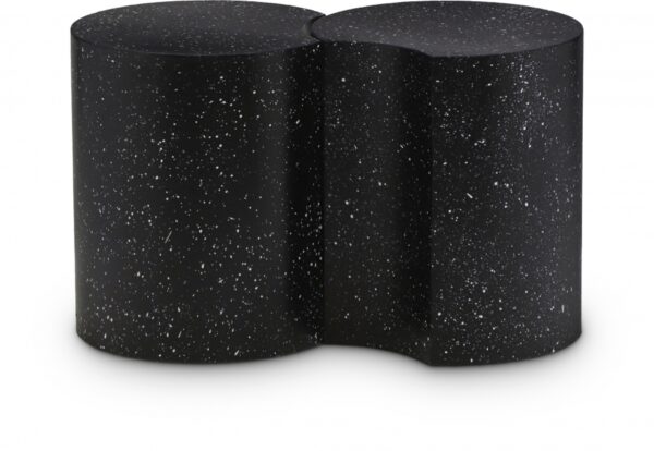Dimple Terrazzo Pattern Iron Nesting 2pc. Modular End / Side Table