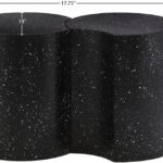 Dimple Terrazzo Pattern Iron Nesting 2pc. Modular End / Side Table