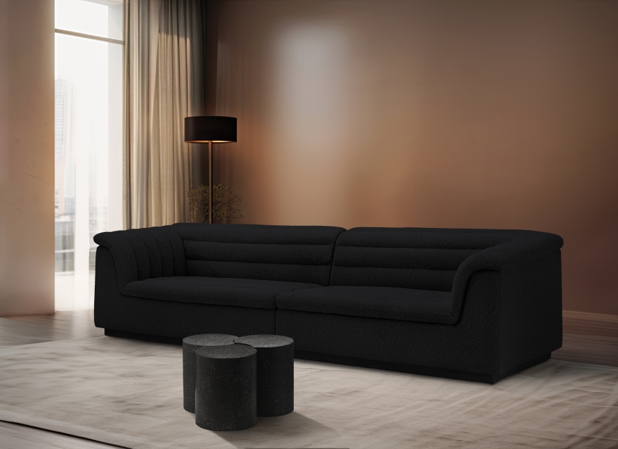 Dimple Terrazzo Pattern Iron Nesting 3pc. Modular Coffee Table