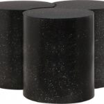 Dimple Terrazzo Pattern Iron Nesting 3pc. Modular Coffee Table