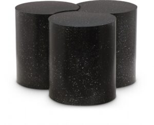 Dimple Terrazzo Pattern Iron Nesting 3pc. Modular Coffee Table