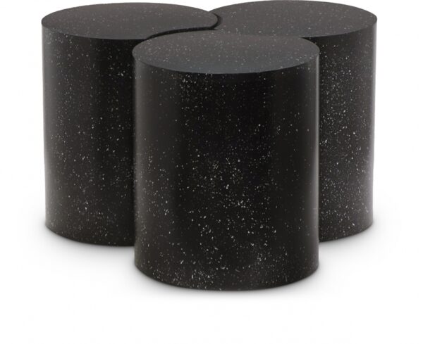 Dimple Terrazzo Pattern Iron Nesting 3pc. Modular Coffee Table