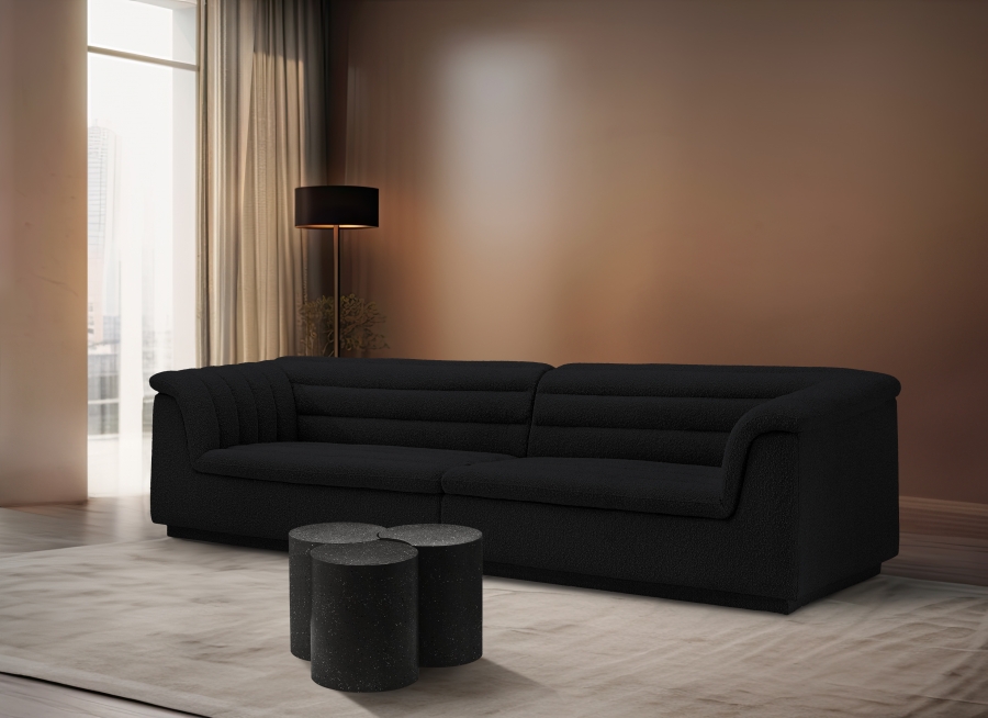 Dimple Terrazzo Pattern Iron Nesting 3pc. Modular Coffee Table