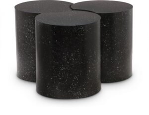 Dimple Terrazzo Pattern Iron Nesting 3pc. Modular Coffee Table