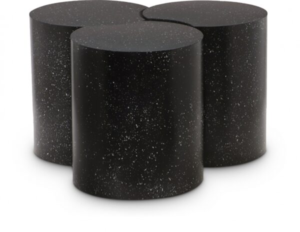 Dimple Terrazzo Pattern Iron Nesting 3pc. Modular Coffee Table