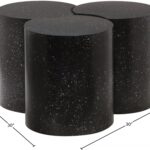 Dimple Terrazzo Pattern Iron Nesting 3pc. Modular Coffee Table