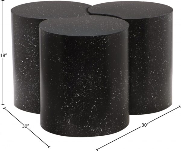 Dimple Terrazzo Pattern Iron Nesting 3pc. Modular Coffee Table