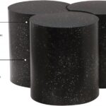 Dimple Terrazzo Pattern Iron Nesting 3pc. Modular Coffee Table