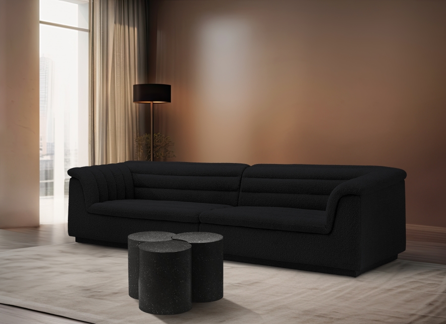 Dimple Terrazzo Pattern Iron Nesting 3pc. Modular Coffee Table