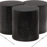 Dimple Terrazzo Pattern Iron Nesting 3pc. Modular Coffee Table