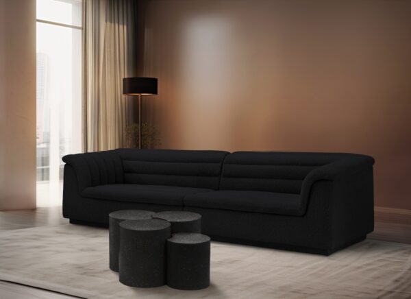 Dimple Terrazzo Pattern Iron Nesting 4pc. Modular Coffee Table