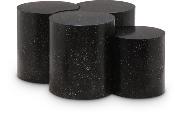 Dimple Terrazzo Pattern Iron Nesting 4pc. Modular Coffee Table