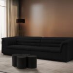 Dimple Terrazzo Pattern Iron Nesting 4pc. Modular Coffee Table