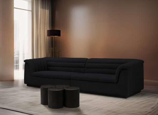 Dimple Terrazzo Pattern Iron Nesting 4pc. Modular Coffee Table