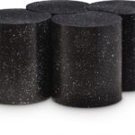 Dimple Terrazzo Pattern Iron Nesting 4pc. Modular Coffee Table