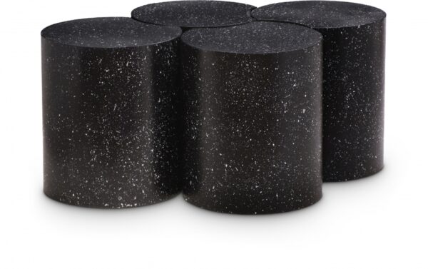 Dimple Terrazzo Pattern Iron Nesting 4pc. Modular Coffee Table