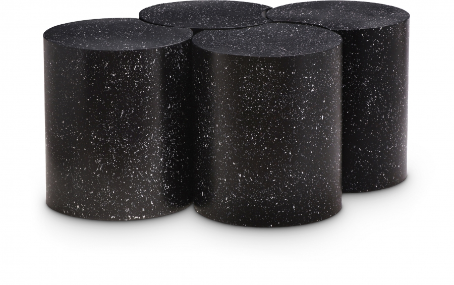 Dimple Terrazzo Pattern Iron Nesting 4pc. Modular Coffee Table