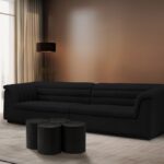 Dimple Terrazzo Pattern Iron Nesting 4pc. Modular Coffee Table