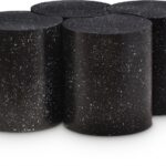 Dimple Terrazzo Pattern Iron Nesting 4pc. Modular Coffee Table