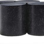 Dimple Terrazzo Pattern Iron Nesting 4pc. Modular Coffee Table