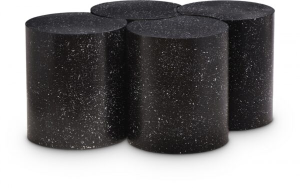 Dimple Terrazzo Pattern Iron Nesting 4pc. Modular Coffee Table